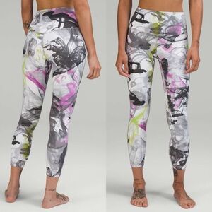 Lululemon Throwback Print Align High-Rise Pant Sz 6/25"